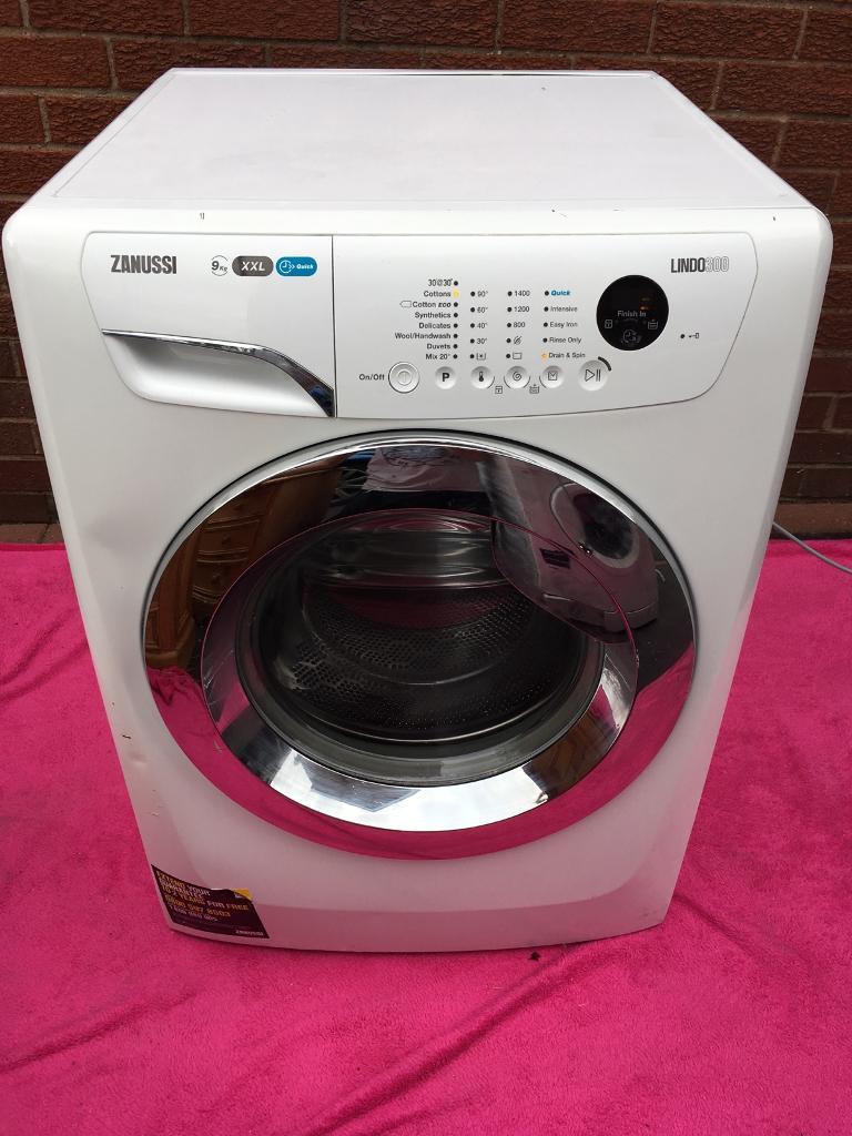 Zanussi 9kg 1400 spin washing machine good full working condition in