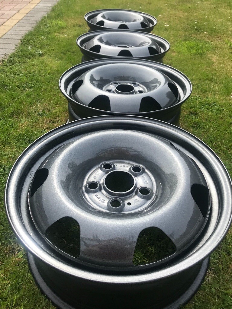 VW T5 T6 Transporter Steel Wheels, GP, Powder Coated in Wolverhampton