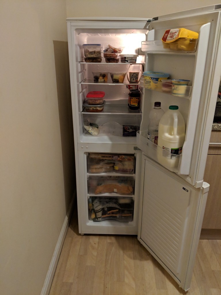 Argos Value 48cm wide 140l Freestanding Fridge Freezer White in