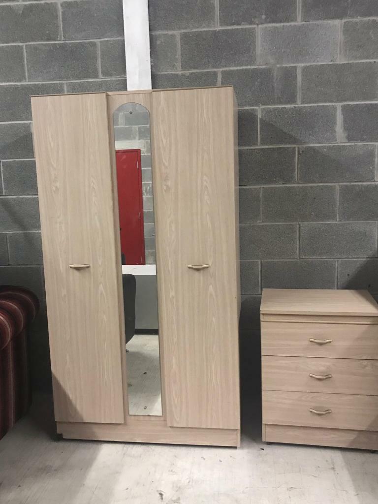Double Wardrobe With Mirror And Chest Of Drawers In Dunmurry