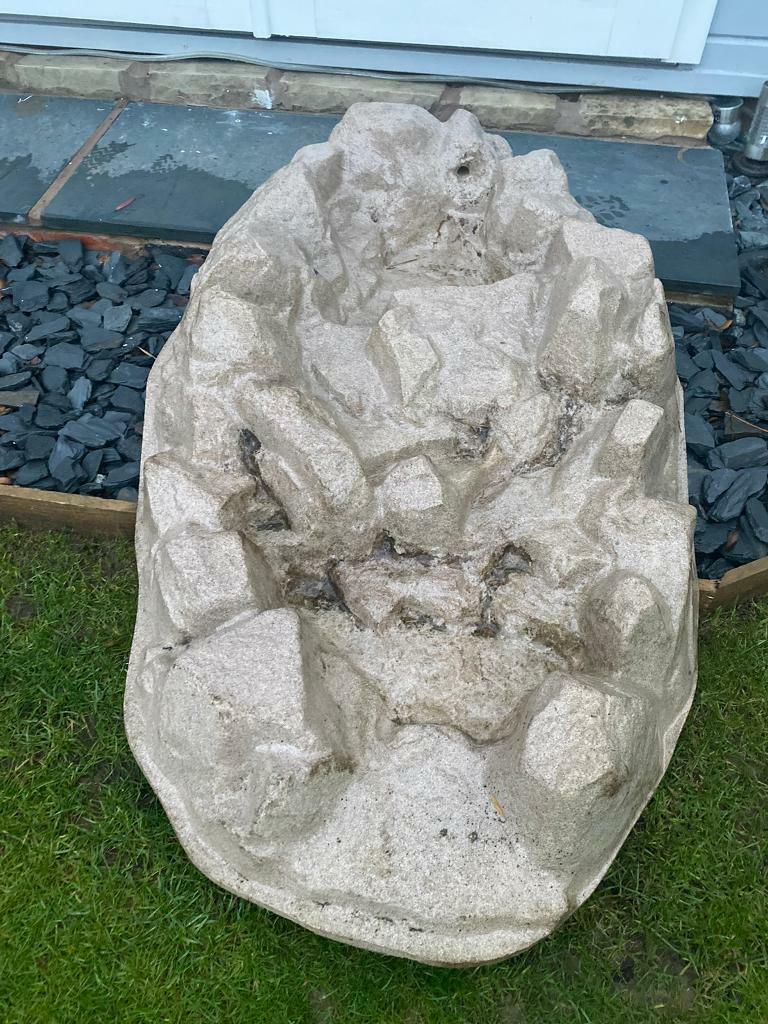 Pre moulded plastic waterfall for pond or fountain in Burbage