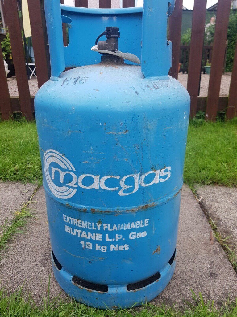 MacGas 13kg Butane Gas bottle (Not Calor) Wood Stove etc in Burnside