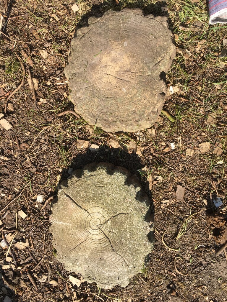 Log effect stepping stones in Ferndown, Dorset Gumtree