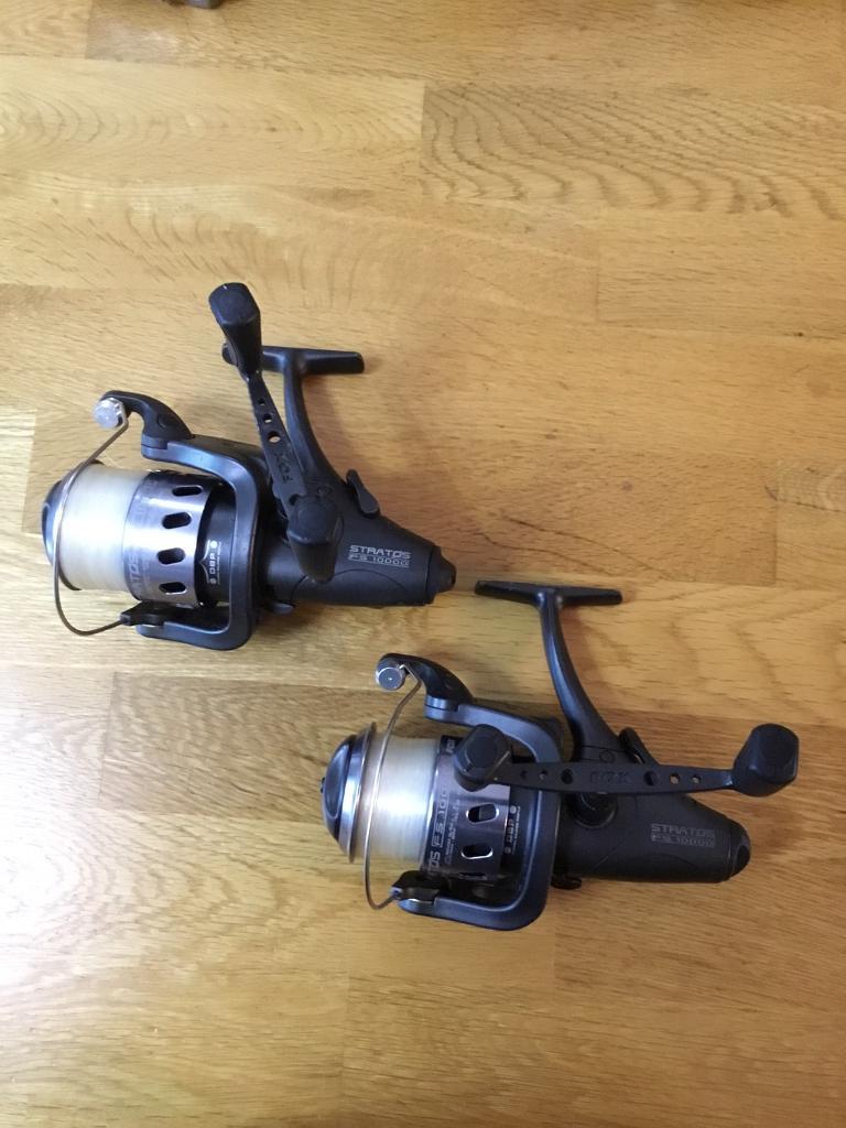 2 fox stratos fs 10000 baitrunner fishing reels in Norwich, Norfolk