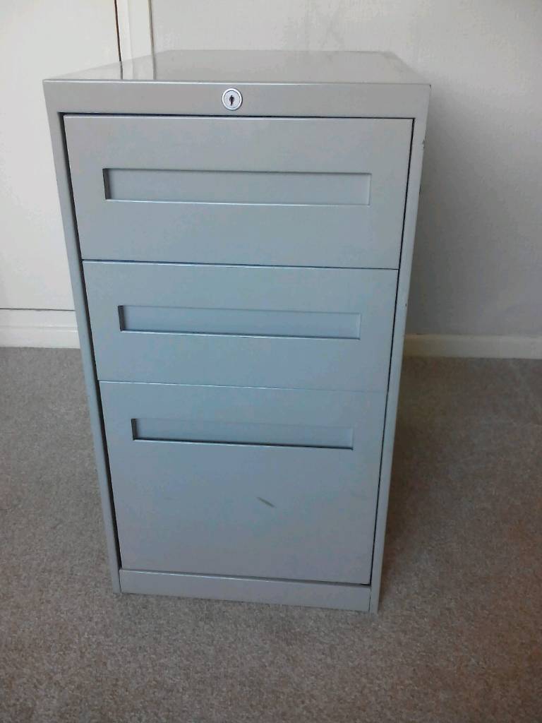 Teknion Metal Filing Cabinet 3 Drawers In Grantham Lincolnshire