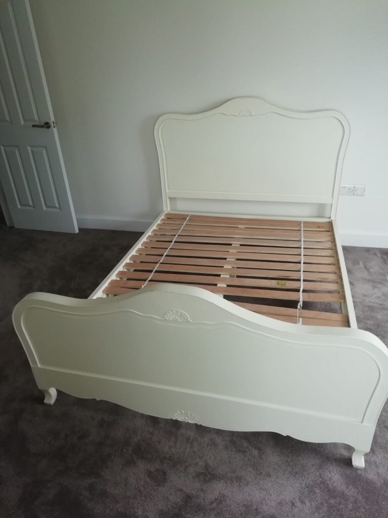 Ivory/cream French shabby chic double bed in Londonderry, County