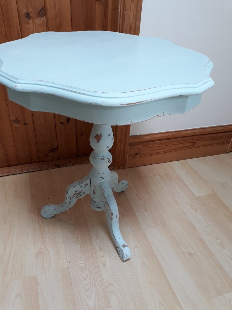 Side Table Duck Egg Chalk Paint Shabby Chic Finish In Whitchurch