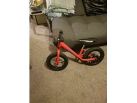 Balance bike Super Junior Kiddimoto children age 2 to 5 years red black excellent condition