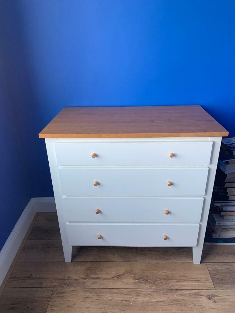 White wood chest of drawers in Sunderland, Tyne and Wear Gumtree