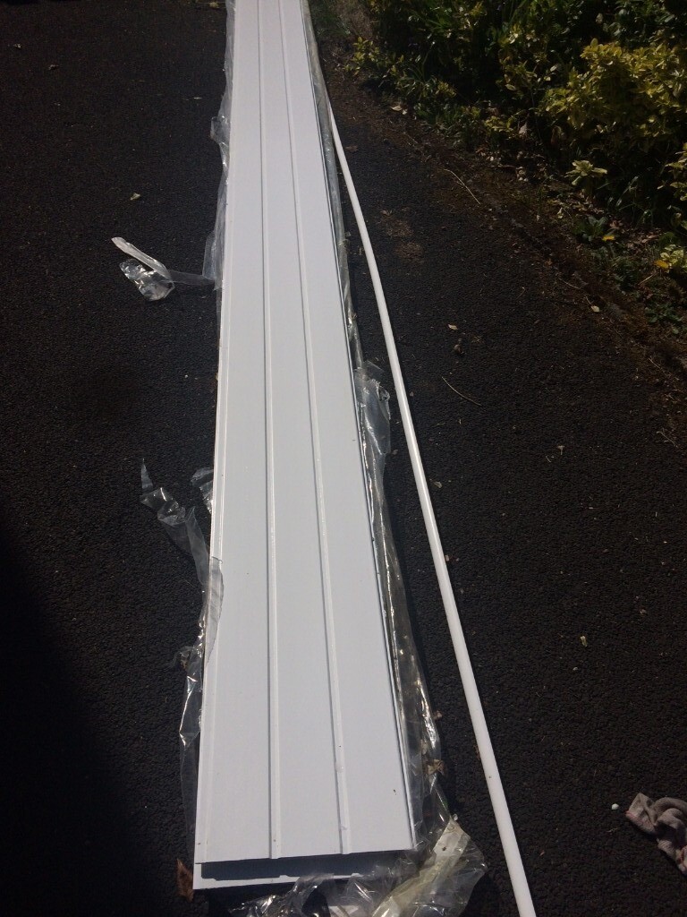 4 x lengths of White T&G PVC Soffit Board in Broxburn, West Lothian
