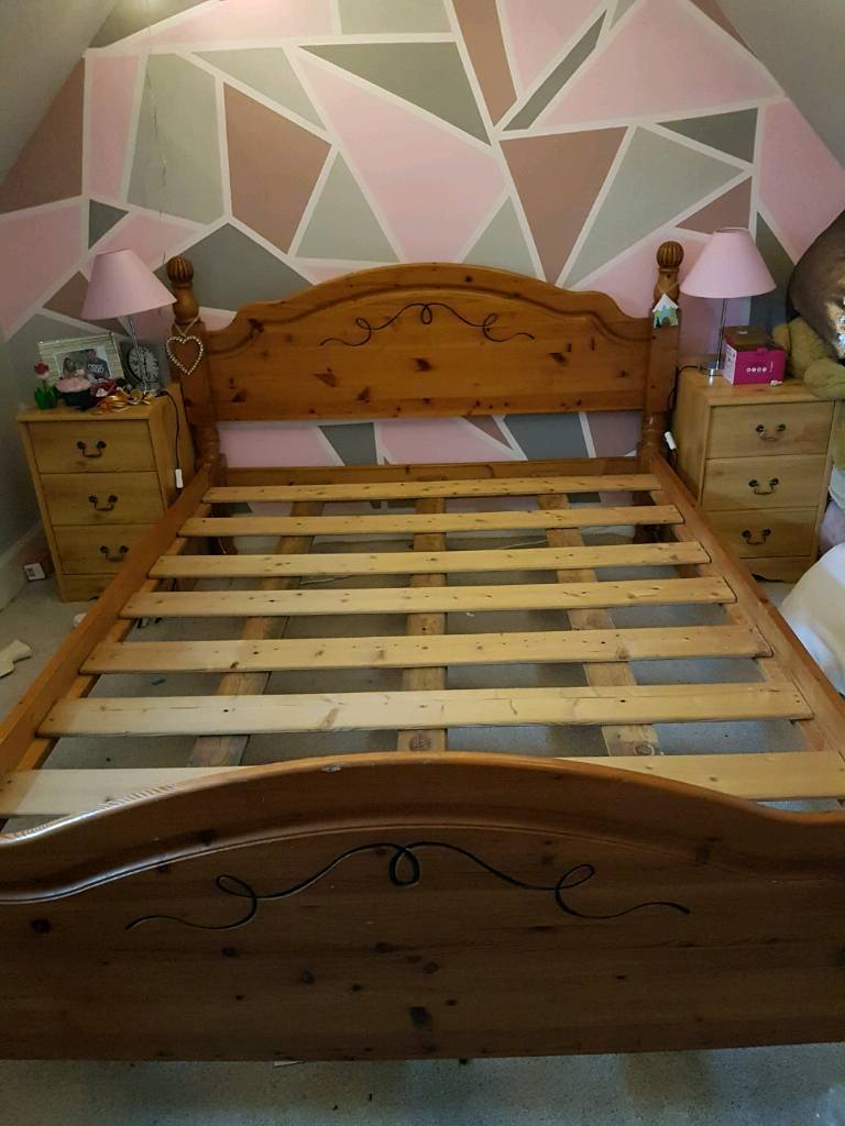 King size solid pine bed frame in Tain, Highland Gumtree