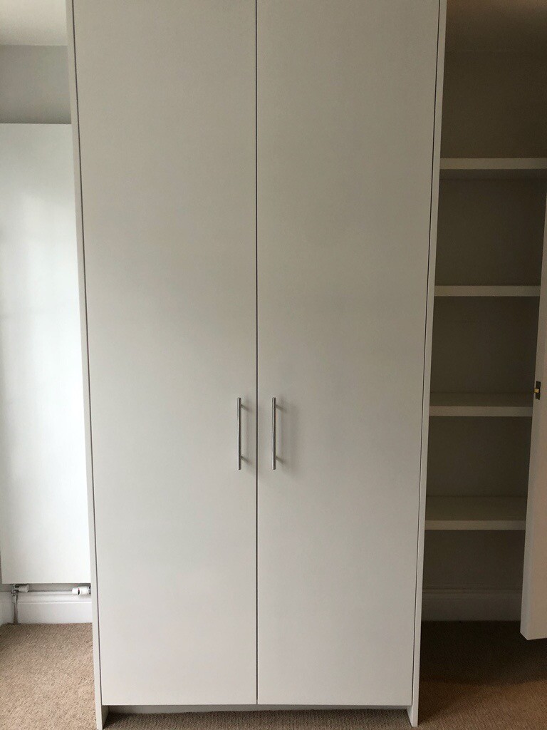 2 White Fitted Wardrobes Full Length In Camden London Gumtree