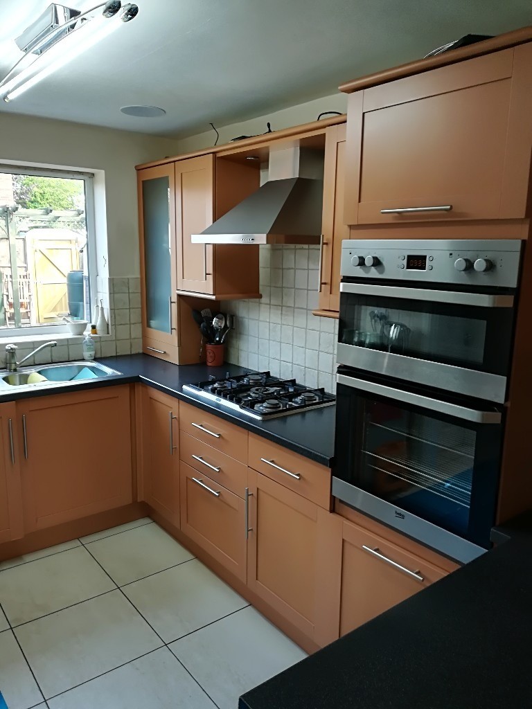  Hygena  Beech Effect Kitchen  in Burbage 