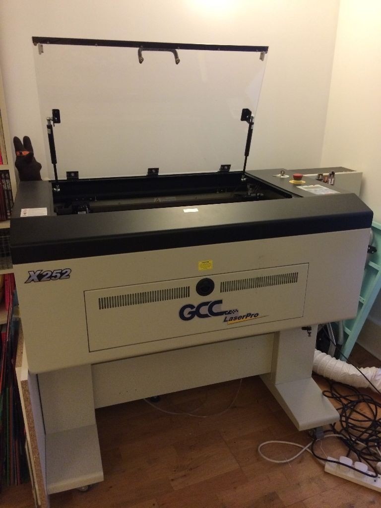 Laser Cutter Laserpro GCC x252 80W + Purex Fume Extraction System in