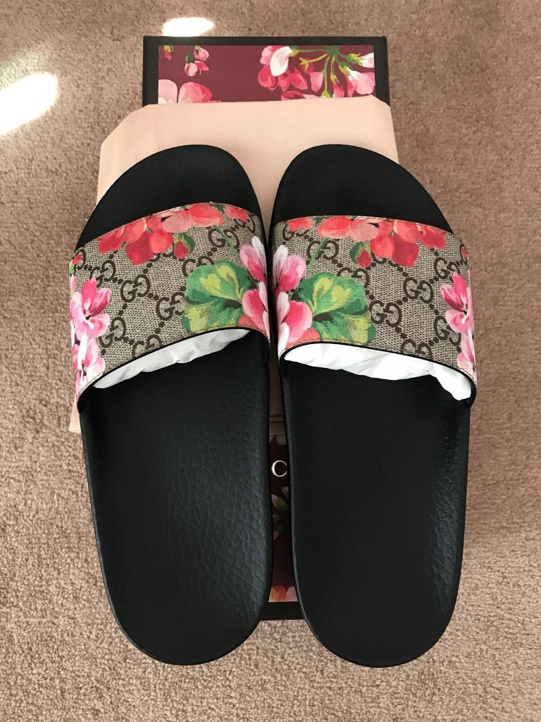 gucci bloom slides size 39