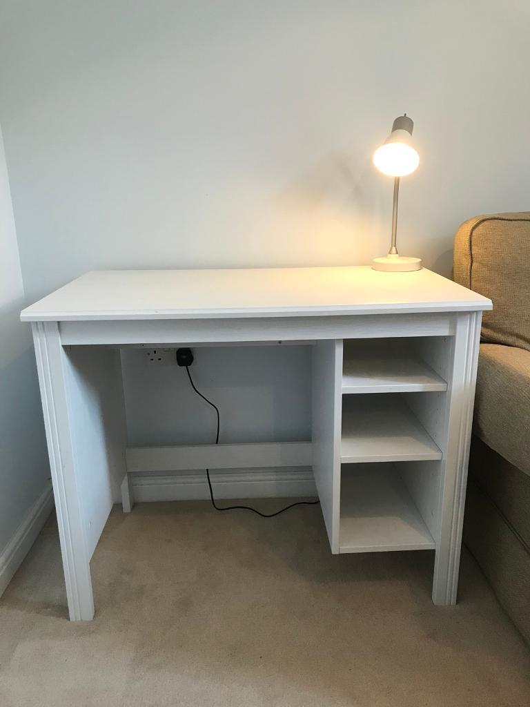 White desk with shelving. in Ipswich, Suffolk Gumtree