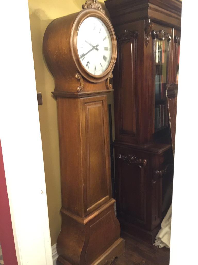 Art Deco reproduction long case grandmother clock in Warrington