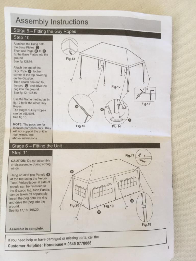 Homebase party gazebo in Sudbury, Suffolk Gumtree