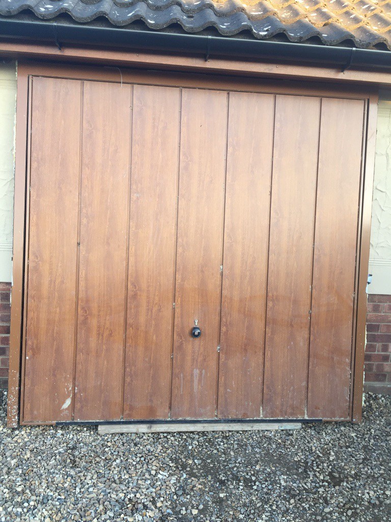Oak effect uPVC garage door for sale in East Bergholt, Essex Gumtree