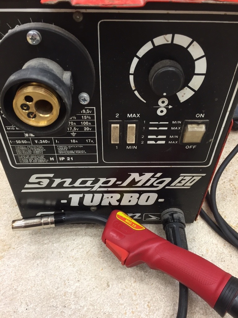 Snapon 130 Turbo Mig Welder (Cebora) with Euro Torch Conversion inc