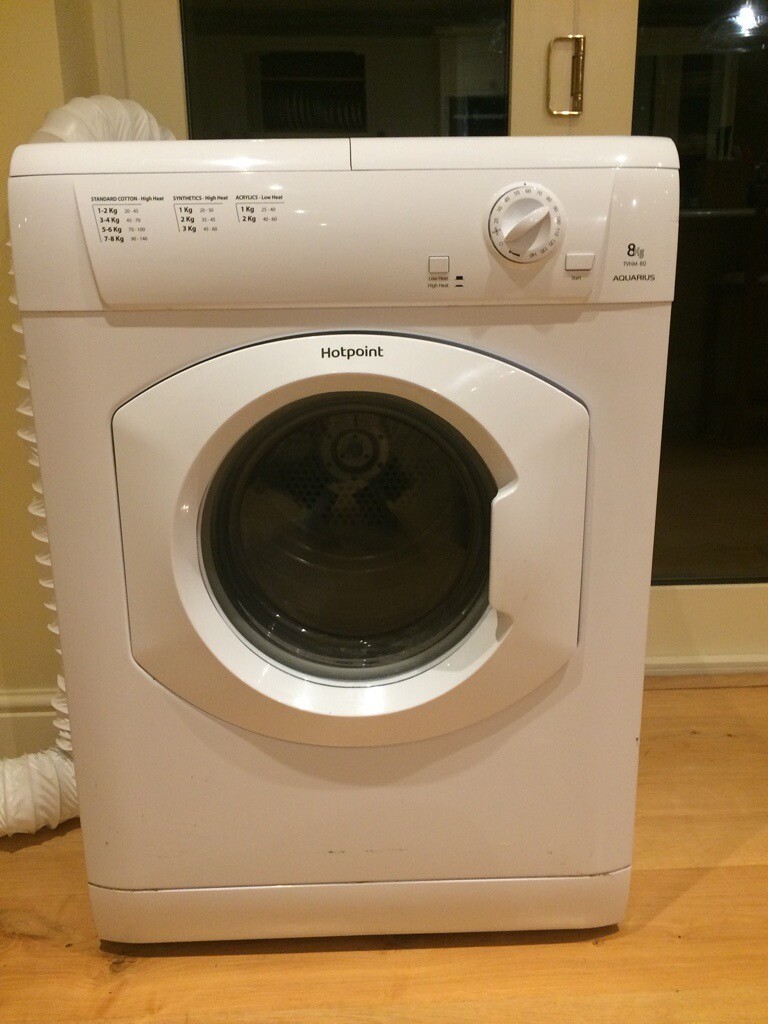 Fairly New Hotpoint Aquarius TVHM80 8kg Vented Tumble Dryer Must Sell
