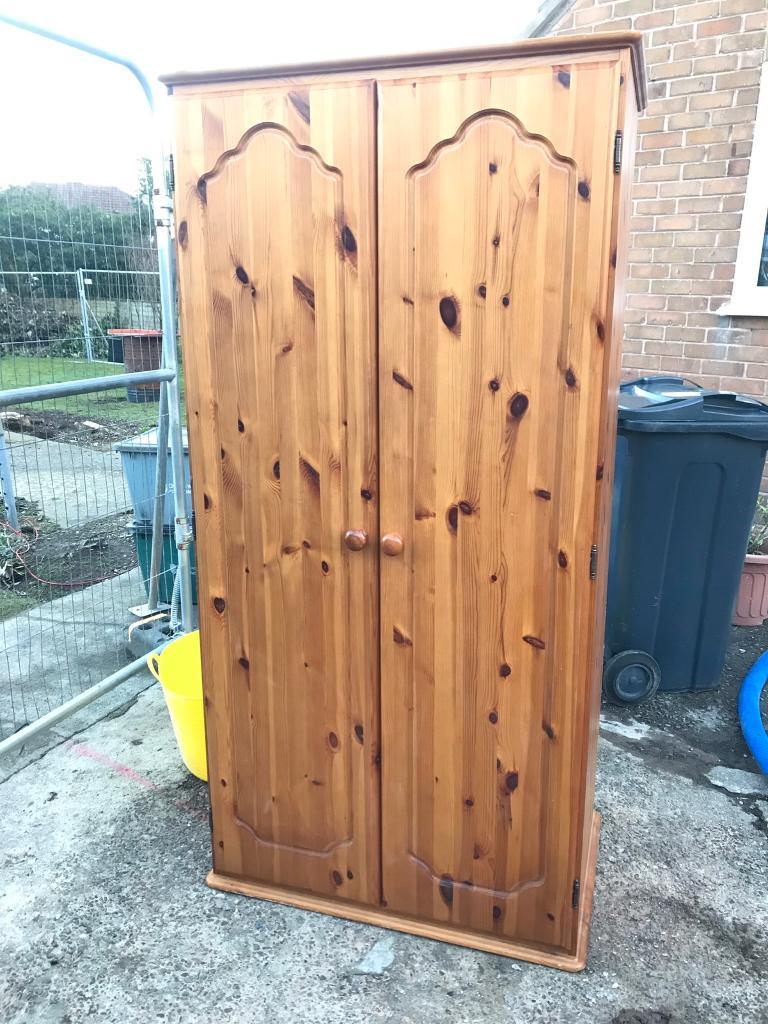 Pine wardrobe and top box in Ellesmere Port, Cheshire Gumtree