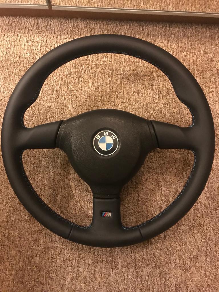Bmw E36 Mtech 2 steering wheel 370mm M stitching in Neasden, London