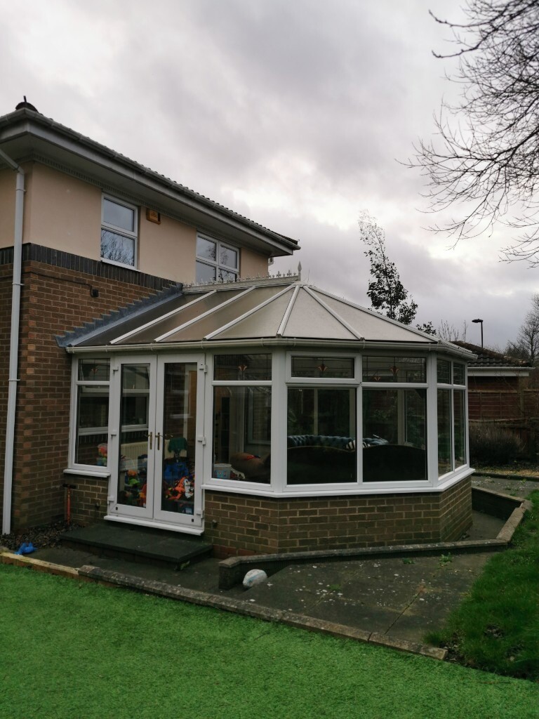 USED LARGE UPVC CONSERVATORY for sale. Available late February 2020