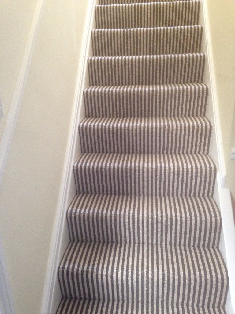 FREE Carpet Offcuts Slate Grey & Cream Stripe in Ascot, Berkshire