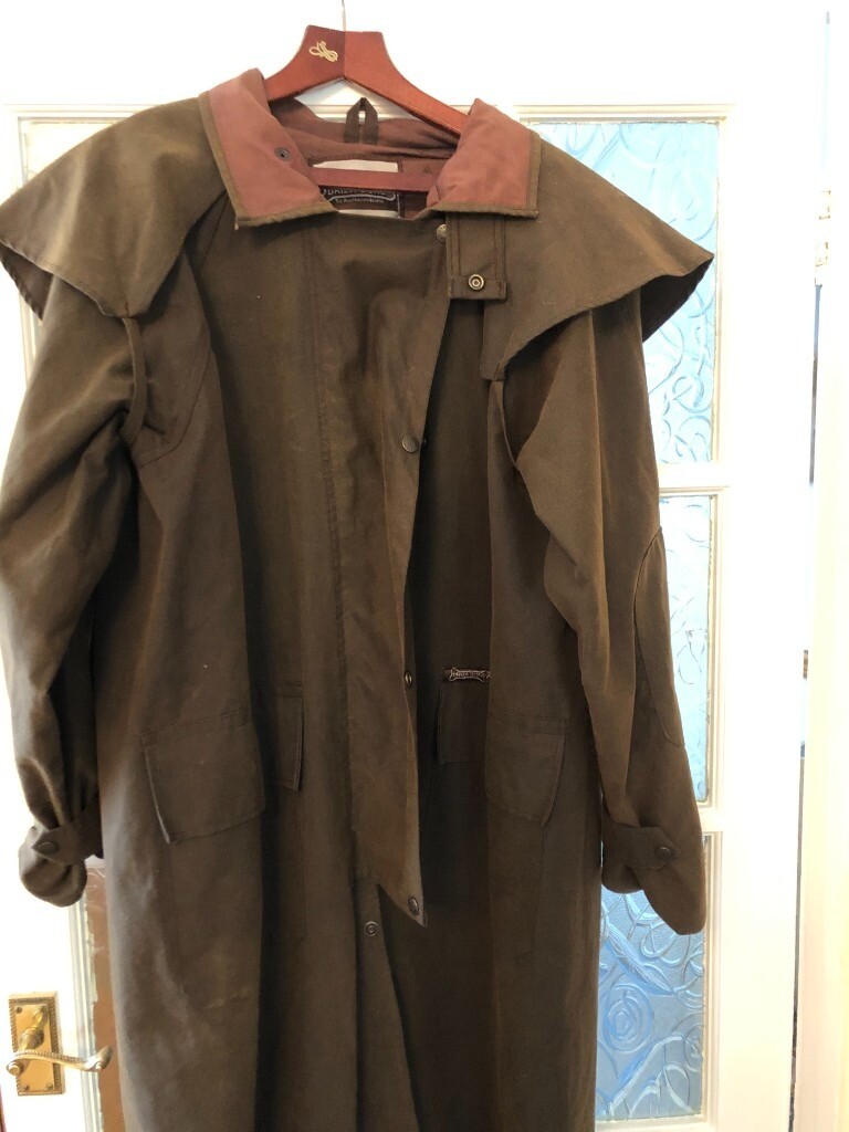 Walking & Riding full length & Top quality waxed coat, Made by Driza