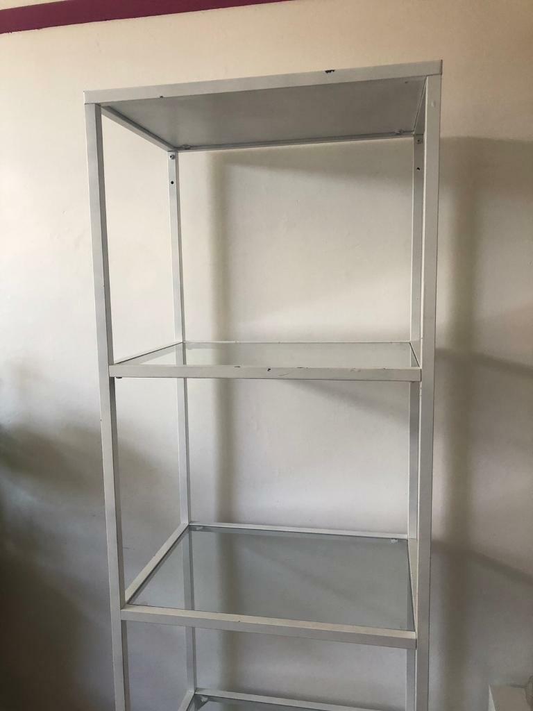 Ikea shelves (metal and glass) in Bournemouth, Dorset Gumtree