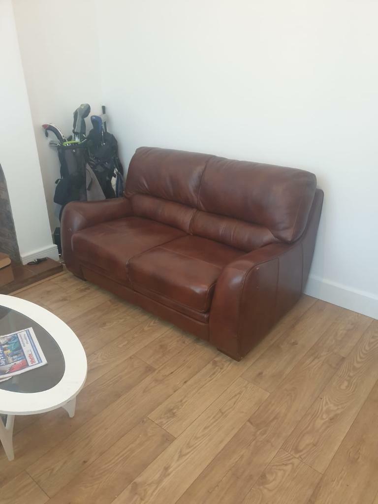 Leather 2 Seater Sofa (Lee Longlands) in Kidderminster