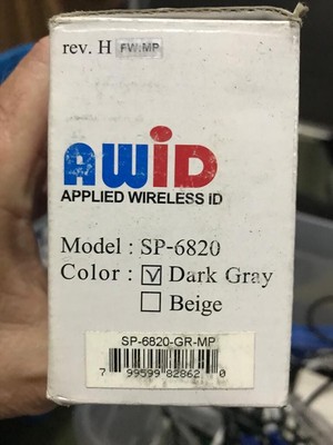 AWID SP-6820-GR-MP SP6820MP MULTIPROTOCOL SWITCHPLATE reader