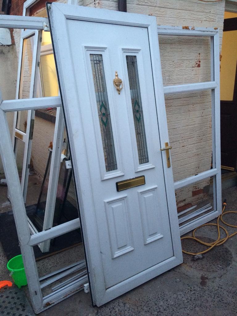 Choice of 2 pvc door and frames complete free local delivery if