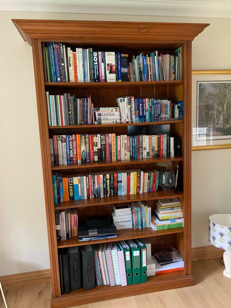 PRICE REDUCED NZ Rimu Wood Bookshelf in Perth, Perth and Kinross
