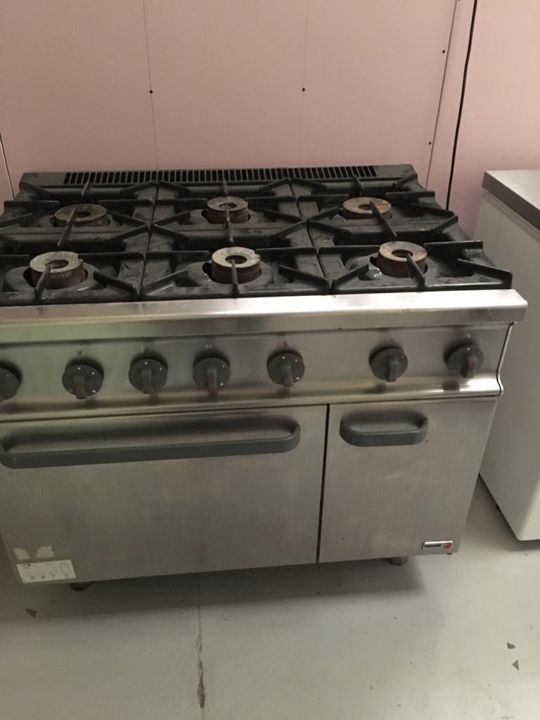 Fagor 6 Burner Industrial Gas Double Oven In Costessey Norfolk