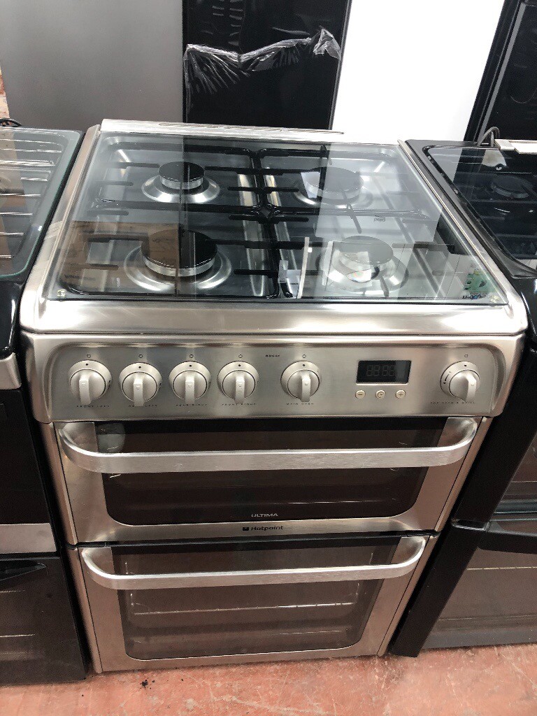 60CM STAINLESS STEEL HOTPOINT GAS COOKER in Birmingham City Centre