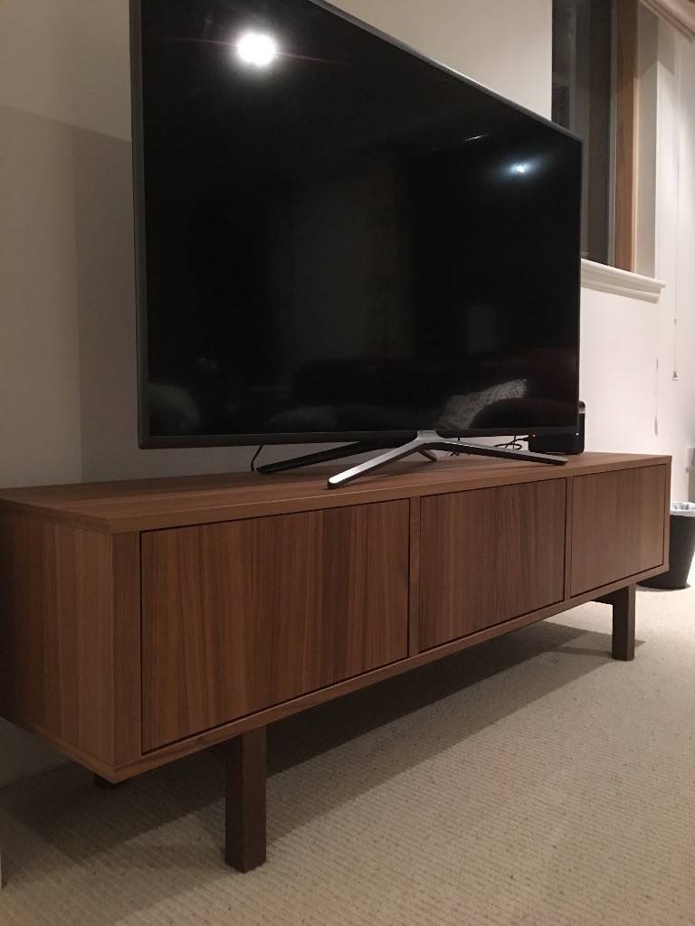  Ikea  TV  Bench STOCKHOLM  in Walnut veneer in GREAT 