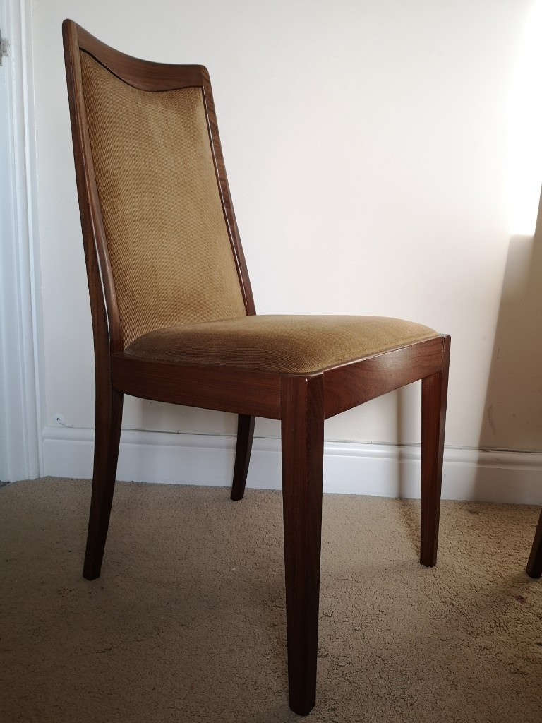 Set of 6, Vintage, G Plan dining chairs, in excellent original