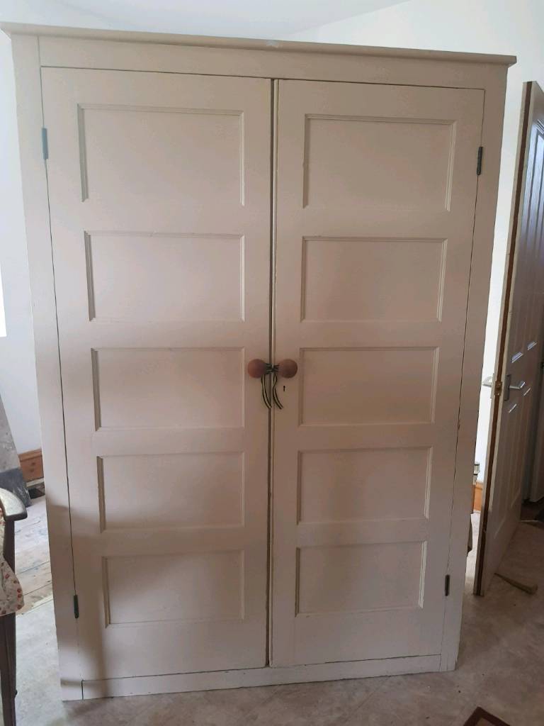 Large Solid Wood Kitchen Linen Cupboard In Plymouth Devon
