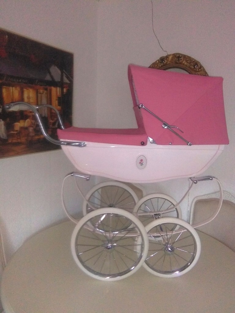 Ltd edition pink silver cross dolls pram in Ongar, Essex Gumtree