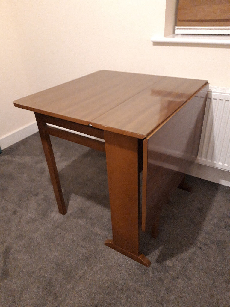 Folded Vintage Retro Mid Century 50s 60s 70s Folding Dining Table