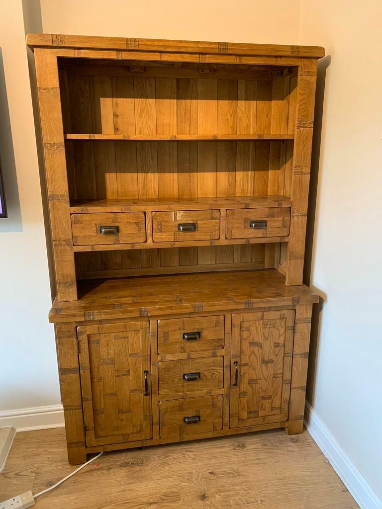 Rustic solid oak dresser from Oak Furniture Land in Halifax, West