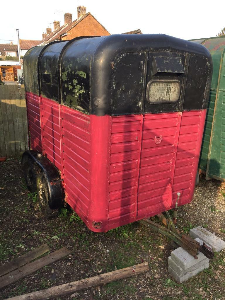Rice horse box trailer vintage catering project in Wimborne, Dorset