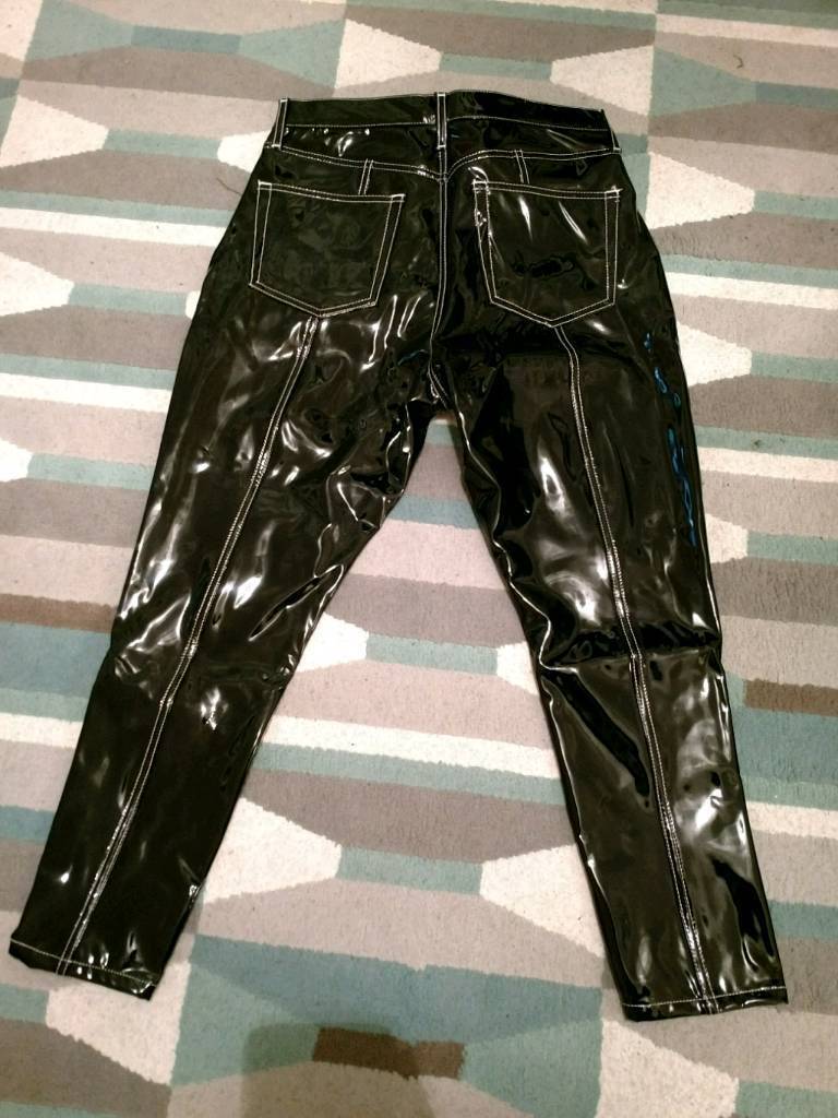 Topshop pvc vinyl shiny jeans 34 waist | in St Ives, Cambridgeshire ...