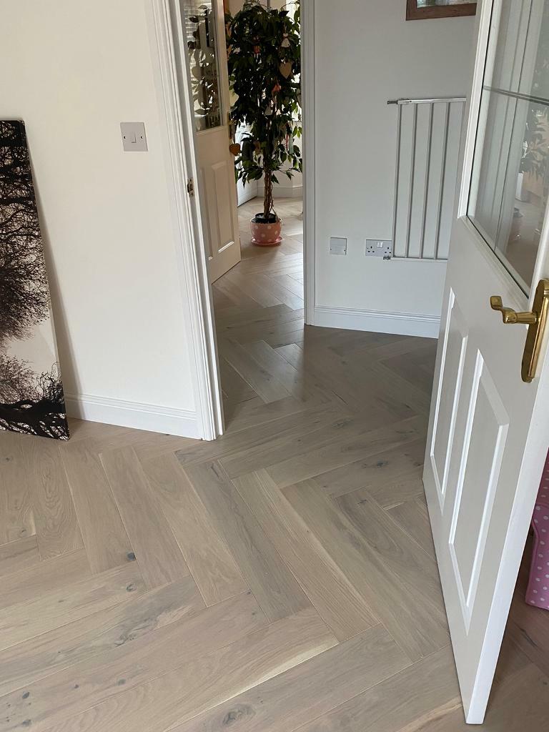 Unopened boxes of engineered herringbone flooring in Mansfield, Nottinghamshire Gumtree