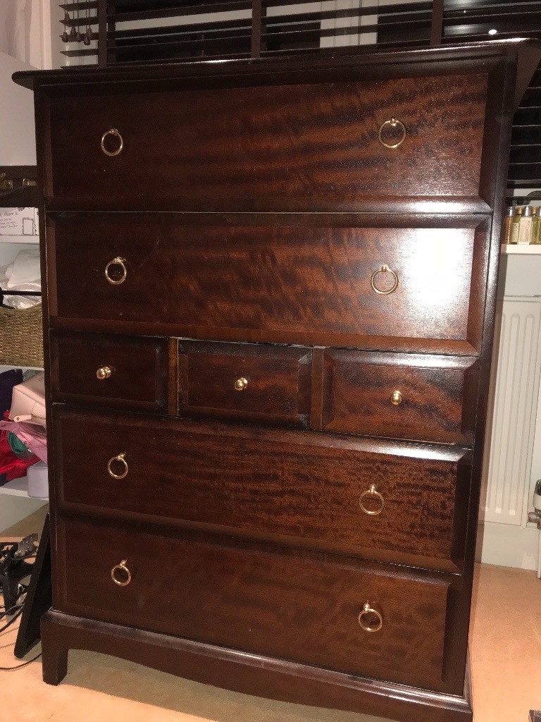 Tall Dark Wood Chest Of Drawers In Auchterarder Perth And Kinross