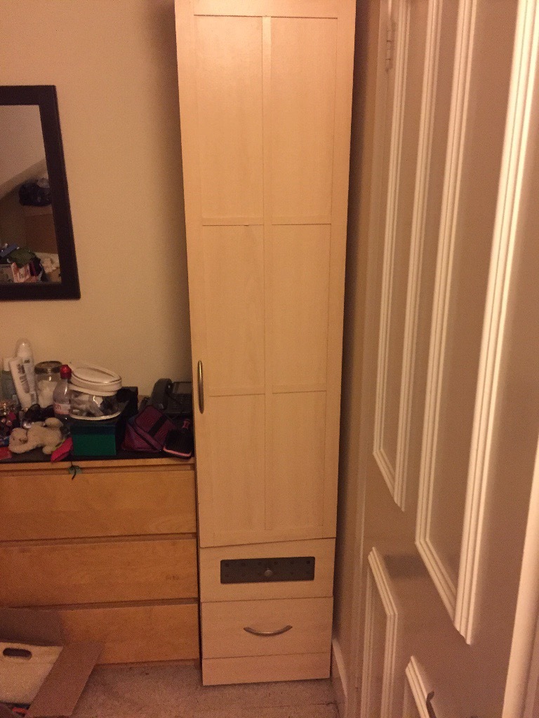 Tall Thin Wardrobe With Two Drawers 15 For Collection Asap In