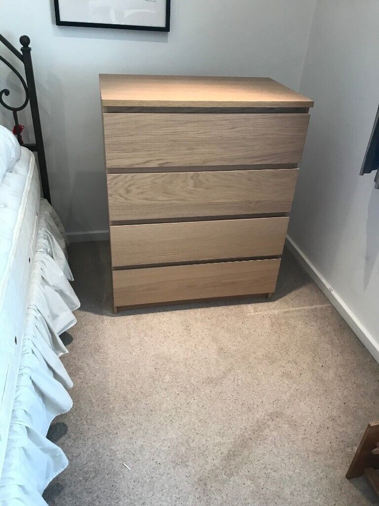  Ikea  Malm  4  drawer  dresser  Oak Veneer in Camden 