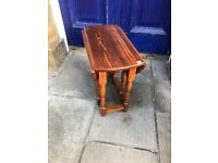 Small Drop leaf side/coffee table - Made from pine .